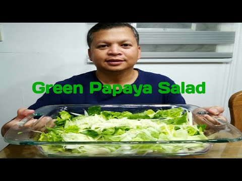 Negosyo recipe   How to Make a Green Papaya Salad