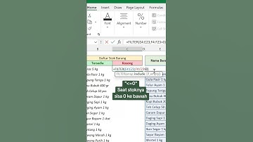 Rekap Sisa Stok Barang #excel #exceltips #exceltutorial #exceltricks