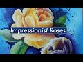 Impressionist Rose Painting