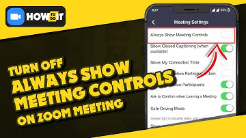 How to turn off always show meeting controls on zoom 2024 | Skill Wave