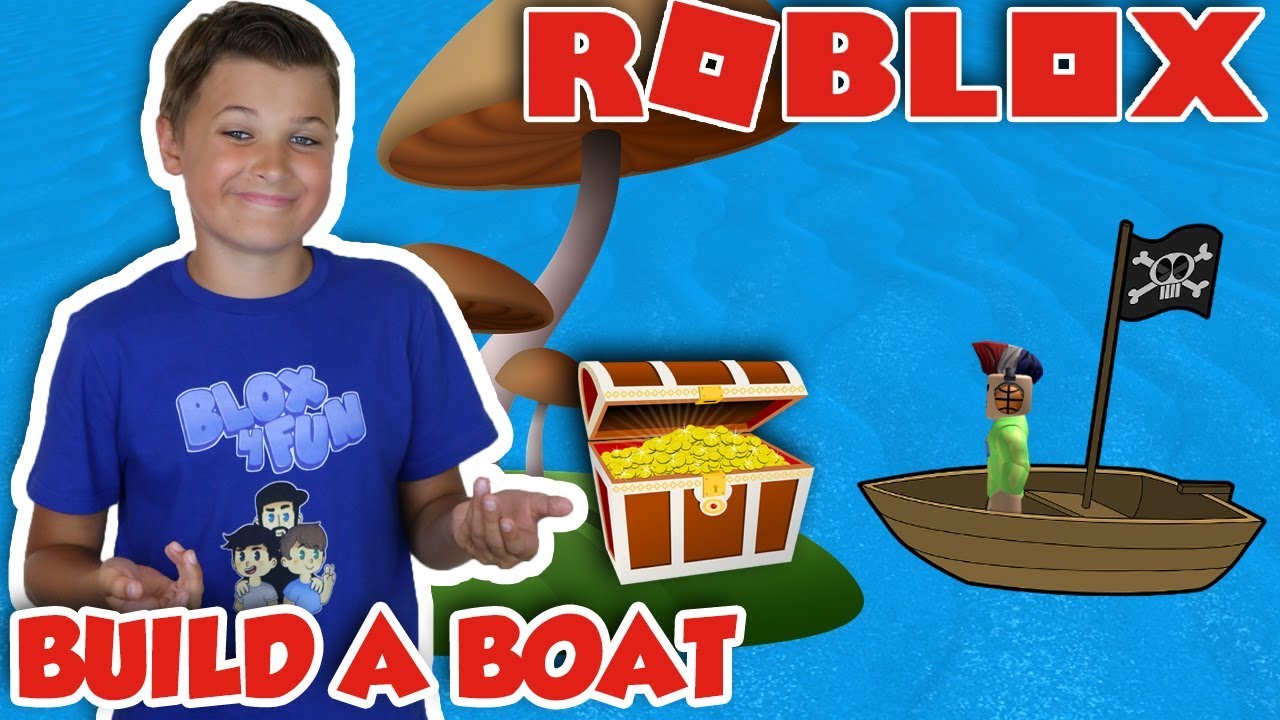 BUILD A PIRATE BOAT FOR TREASURE in ROBLOX - YouTube