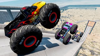 Monster Jam | Monster Truck | Insane Monster Jam Truck Jumps #91  BeamNG Drive