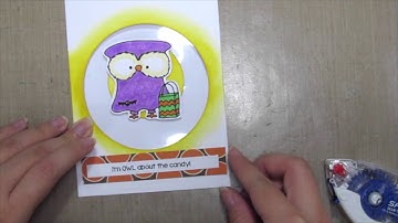 Unity Stamp Co Quick Tip See through Circle card