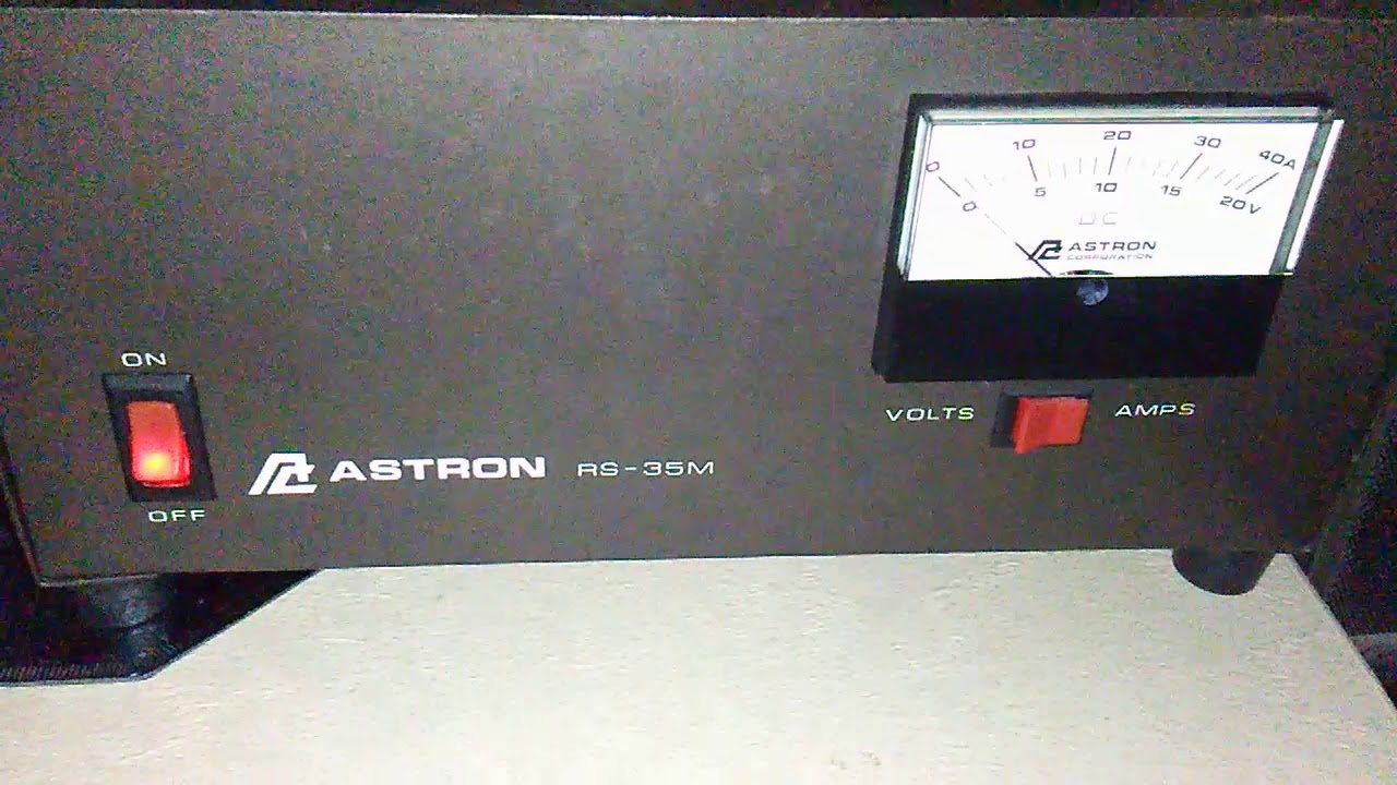 Astron RS-35M power supply for free thanks Foo' - YouTube