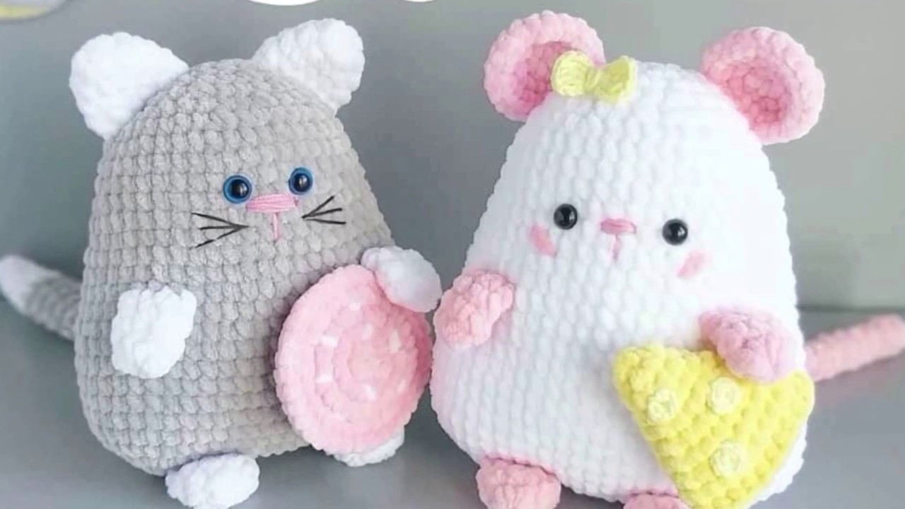 🐹 Chart Tiếng Việt Mèo Và Chuột Chibi / P1 Chuột / Chibi Cat And Mouse  Amigurumi Parttern - Youtube