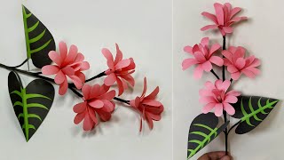DIY Beautiful Stick Flower Making with Paper | Paper Crafts for Home Decor| Jarine's Crafty Creation