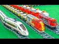 FANTASTIC Lego® trains in motion on a huge layout!
