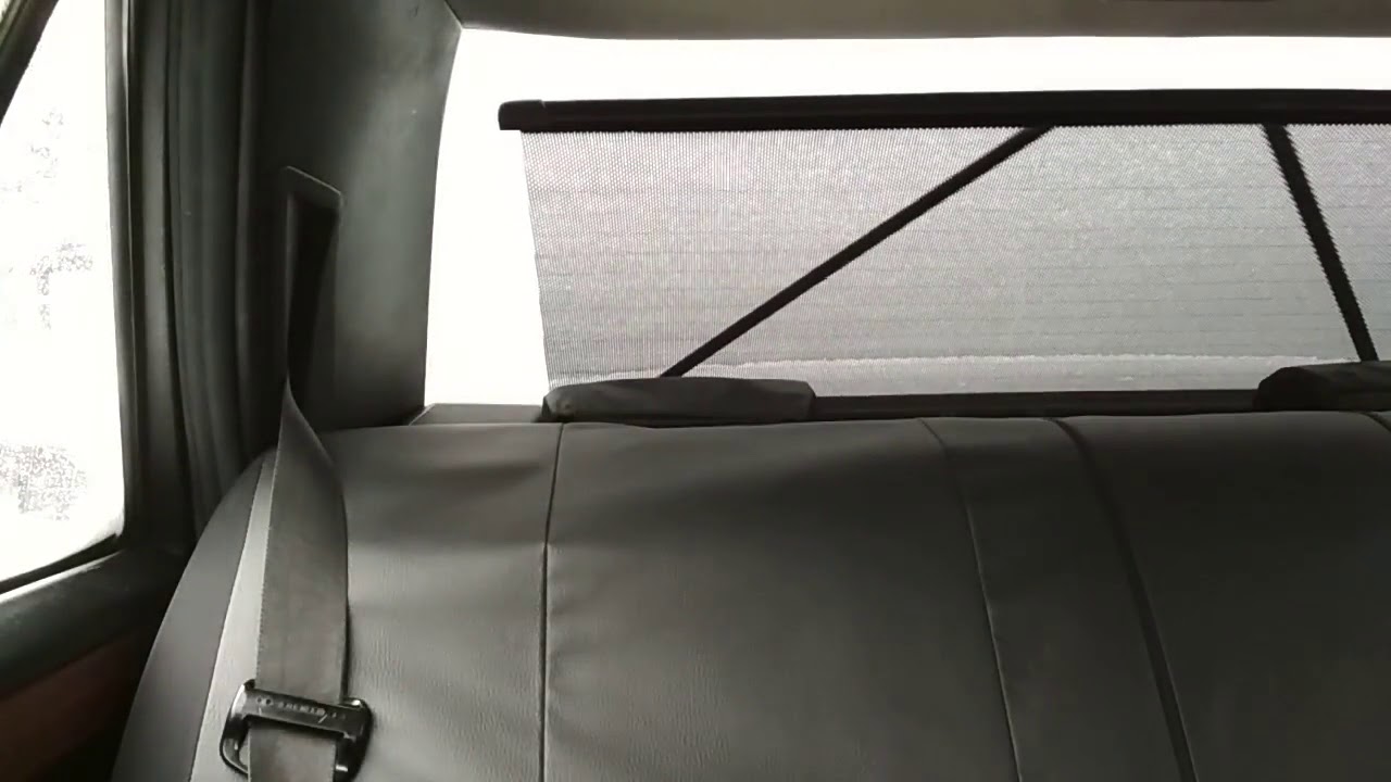 Power Rear Sunblind W124 250D -Rear Electric Sunblind Retrofit - YouTube