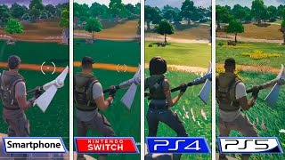 Fortnite Chapter 4 | Switch - Smartphone - PS4 - PS5 | Graphics Comparison | El Analista De Bits