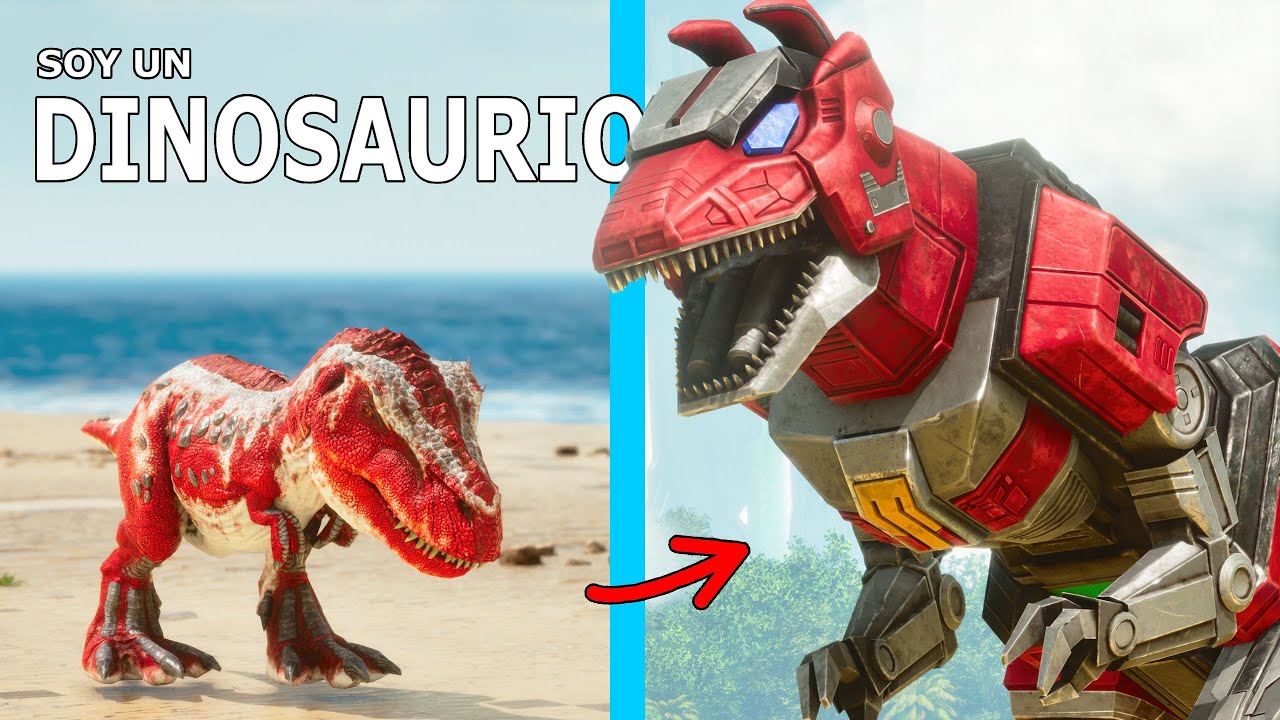 LA HISTORIA DEL DINOSAURIO REX DINOZORD ROBOT! Evolución poder de Power ...