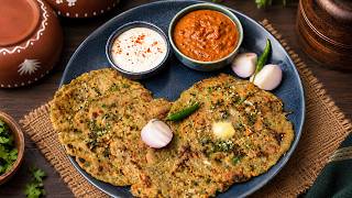 10 min mein banayein ye super soft Moong Dal Paratha aur Tamatar Chutney! | Healthy Breakfast Recipe screenshot 2
