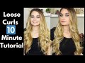 LOOSE CURLS | 10 MINUTE SUPER EASY HAIR TUTORIAL | REMINGTON 1''-1.5'' CURLING IRON