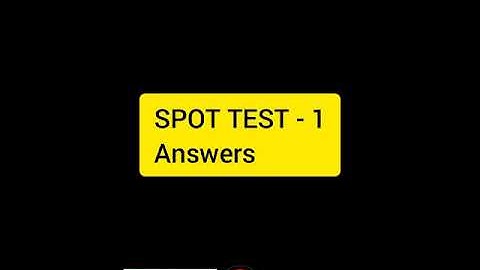 ස්ථානීය පරීක්ෂණය 1- පිළිතුරු |  BST Online Spot Test -1 Answers |BST Sinhala | BST Practical