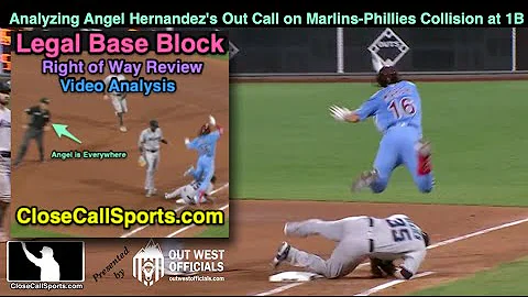 Analyzing Umpire Angel Hernandez's Out Call on MIA...