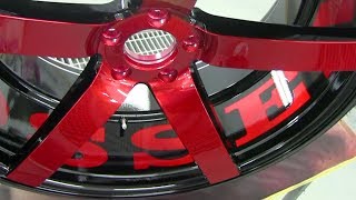 How to paint wheels candy red & black / How to paint rims / candy painting / カスタムペイント・ホイール塗装