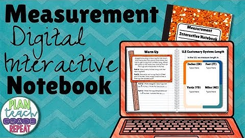 Measurement Digital Interactive Notebook - 5.MD.1