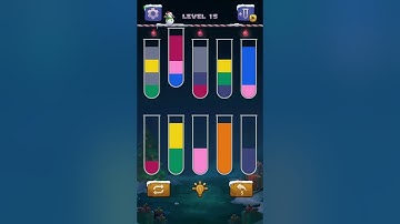 Water sort puzzle levels 15 Best Funny All Levels Gameplay Walkthroughs Android, IOS