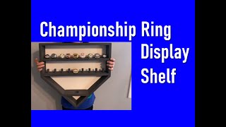 Little League Championship Ring Display Shelf