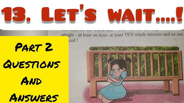 3rd Std - English - Chapter 13 Let