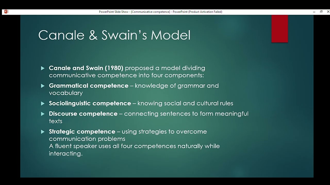 Communicative Competence