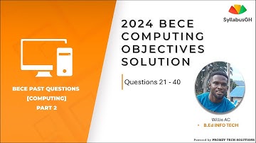 2024 BECE COMPUTING PAST QUESTION - Part 2
