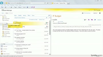 Outlook Tutorial - Checking your mailbox size