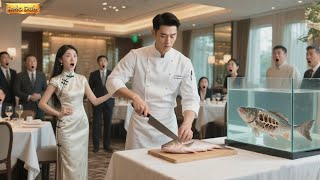 Bos pungut pengemis, ternyata dia Dewa Masak! Ikan dipotong habis tulang masih berenang!