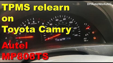 TPMS relearn on 2007 - 2011 Toyota Camry using Autel MP808TS