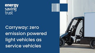 Carryway: zero emission powered light vehicles as service vehicles