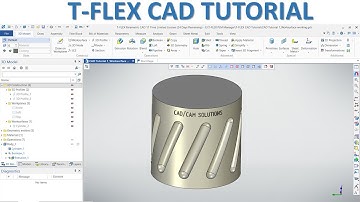 T-FLEX CAD Tutorial #1 | How to Design Model Basic on Worksurface Feature
