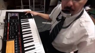 Playing with my juno G and Yamaha Bc1 breath controller.