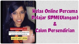 Kelas Online Percuma SPMU & Calon Persendirian #shorts