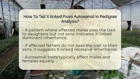 How To Tell X-linked From Autosomal In Pedigree Analysis? - Biology For Everyone