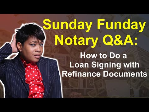Notary Coach: How to do a Loan Signing with Refinance Documents
