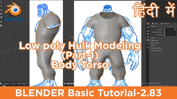 Blender | Low Poly Hulk Modeling | for Beginners in Hindi | Easy