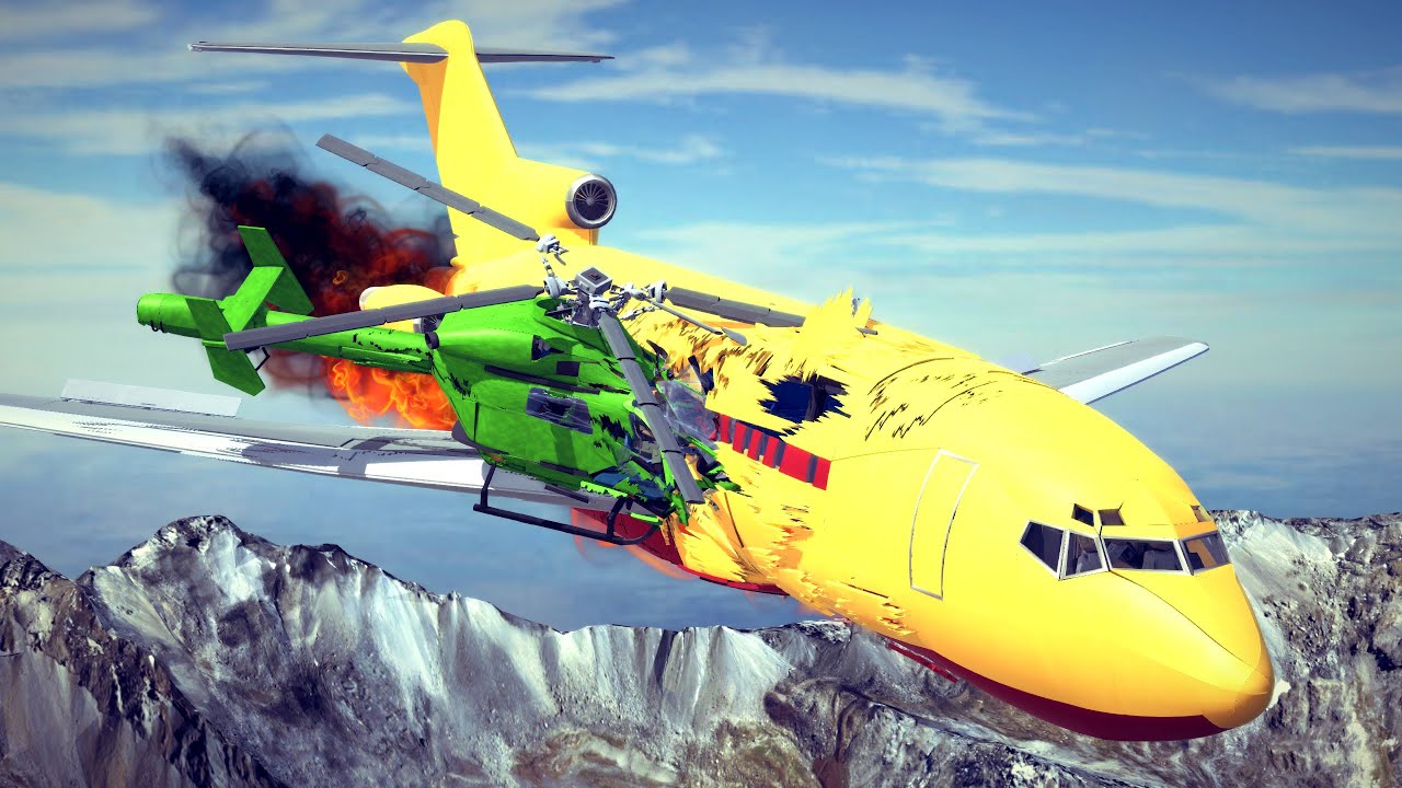 Airplane Crashes, Midair Collisions & Dogfights #5 | Besiege