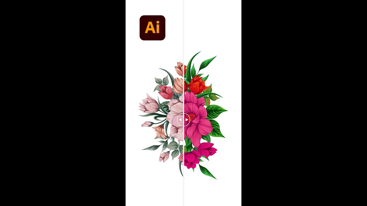 Changing colors in illustrator - Illustrator tips #shorts - Design.lk