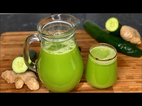 DETOX JUICE DRY THE BELLY OF CUCUMBER AND LEMON - LITTLE LITTLE THINNER