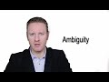 Ambiguity - Meaning  Pronunciation  Word Wor(l)d ...