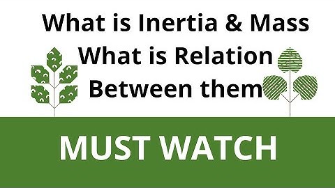 Inertia and its types | what is relation between Inertia and Mass