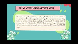 REPORT GROUP 1 BACC101 | TAX RATE: CAPITAL GAINS TAX RATE