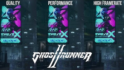 Ghostrunner 2 PS5: Quality vs. Performance vs. High Frame Rate Mode | Visual Comparison