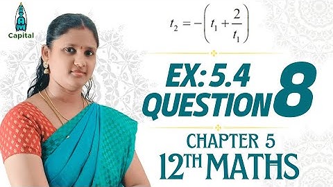 Exercise 5.4 Question 8 Class12 Maths Chapter 5 Exercise 5.4 8th Sum 2D Analytical Geometry Ex5.4 q8