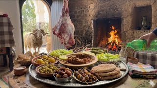 أجمل ما في عيد الأضحى... تحضير العصبانة وسط أجواء ريفية ساحرة village traditional cooking 