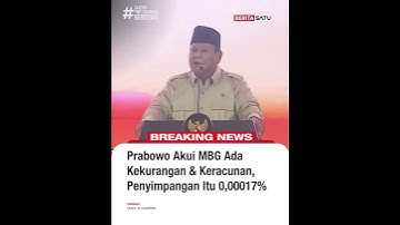 Prabowo Sebut Program MBG Ada Kekurangan dan Penyimpangan 0,00017 Persen #beritasatu
