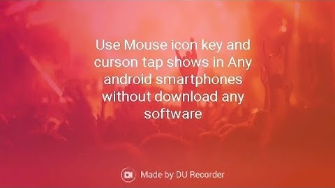 How to use mouse pointer on mobile screen| install Mouse Touch show|Android Without USB Mouse App