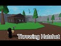 Throwing hatchet compilation  roblox