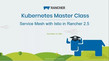 Kubernetes Master Class - Service Mesh with Istio in Rancher 2.5
