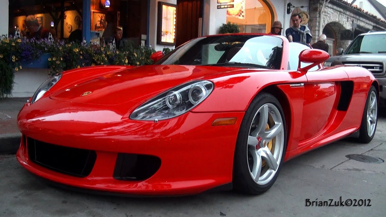 red porsche carrera gt