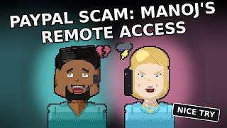 "I'm Hacked!" | Scammer Spells Out a Massive URL to Steal Control